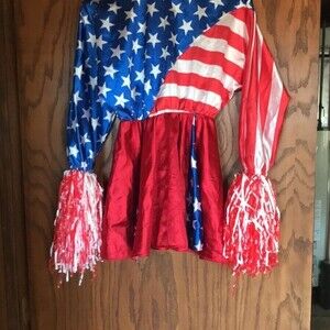 Girls USA cheerleading outfit size medium.